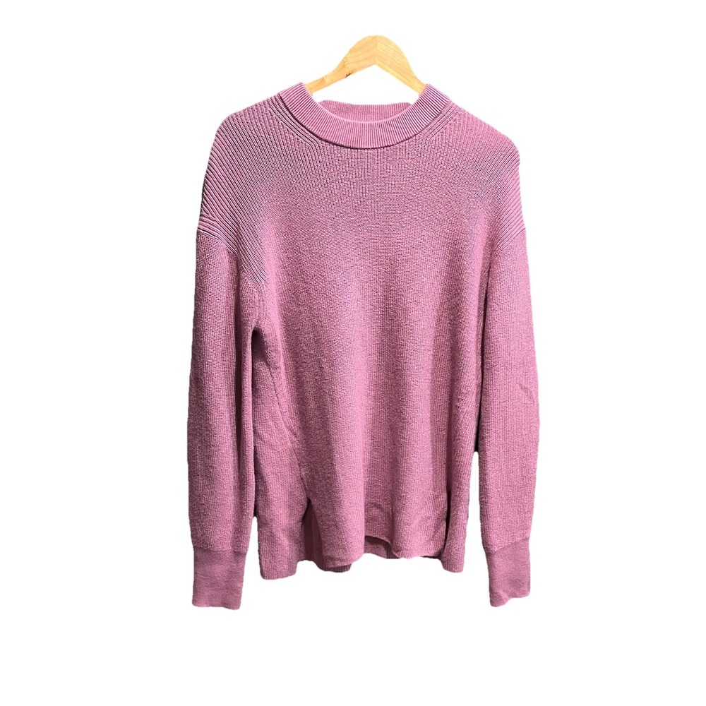 Lululemon Purple Merino Wool-Blend Ribbed Crewneck Women's Sweater Size‎ 6